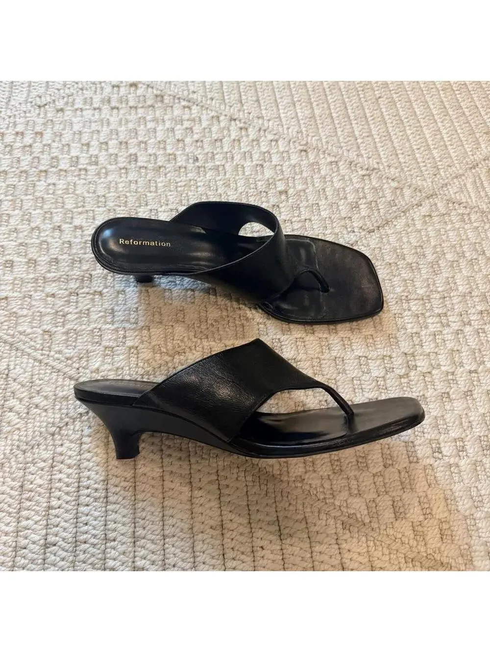 Reformation Sherlyn Wedge Thong Sandal